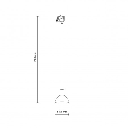 NOWOŚĆ 10681TRACER NEO BLACK 1XE27 TRÓJOBWODOWY Tk Lighting