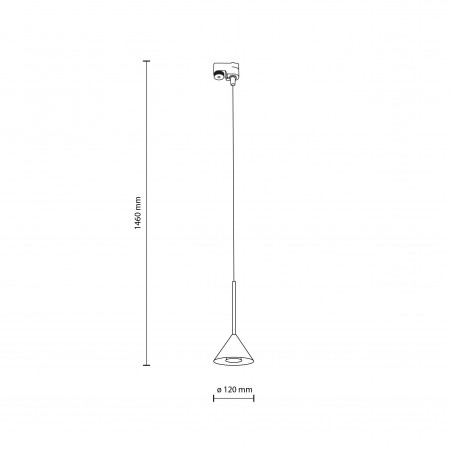NOWOŚĆ 10649TRACER CONO MINI BLACK Tk Lighting
