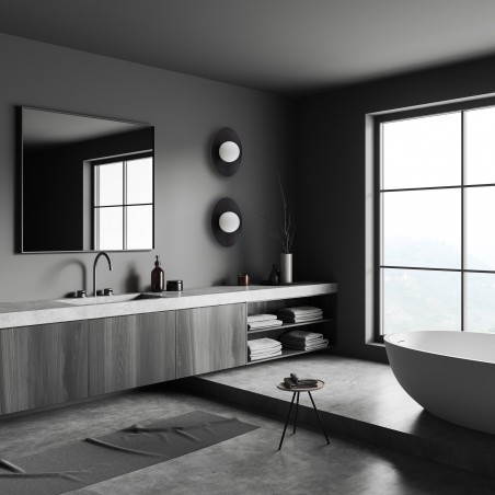 NOWOŚĆ 10934SLATE BLACK GLASS KINKIET 1XG9 Tk Lighting