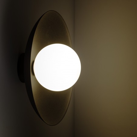 NOWOŚĆ 10934SLATE BLACK GLASS KINKIET 1XG9 Tk Lighting
