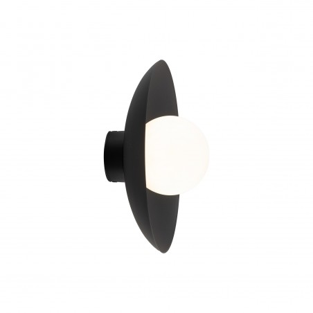 NOWOŚĆ 10934SLATE BLACK GLASS KINKIET 1XG9 Tk Lighting
