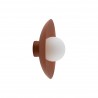NOWOŚĆ 10937SLATE BRICK GLASS KINKIET 1XG9 Tk Lighting