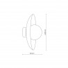NOWOŚĆ 10937SLATE BRICK GLASS KINKIET 1XG9 Tk Lighting