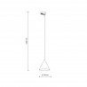 NOWOŚĆ 10651TRACER CONO BROWN Tk Lighting