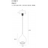 MAXLIGHT P0435 LAMPA WISZĄCA COMET DROP