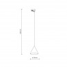 NOWOŚĆ 10654TRACER CONO BEIGE Tk Lighting