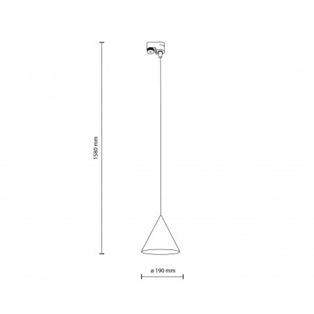 NOWOŚĆ 10654TRACER CONO BEIGE Tk Lighting