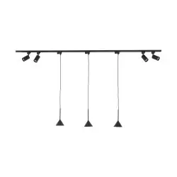 NOWOŚĆ 10613TRACER SET CONO MINI BLACK 153 Tk Lighting