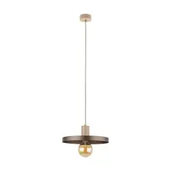 NOWOŚĆ 10757SILA SABIA BROWN 1XE27 LAMPA WISZĄCA 300 Tk Lighting