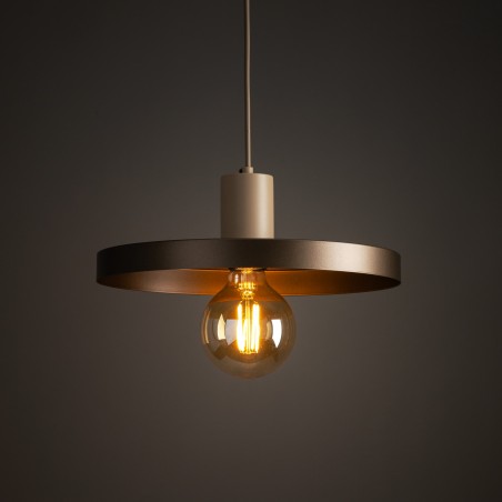 NOWOŚĆ 10757SILA SABIA BROWN 1XE27 LAMPA WISZĄCA 300 Tk Lighting