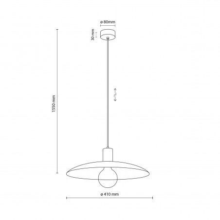 NOWOŚĆ 10712ASTRA BLACK 1XE27 LAMPA WISZĄCA Tk Lighting