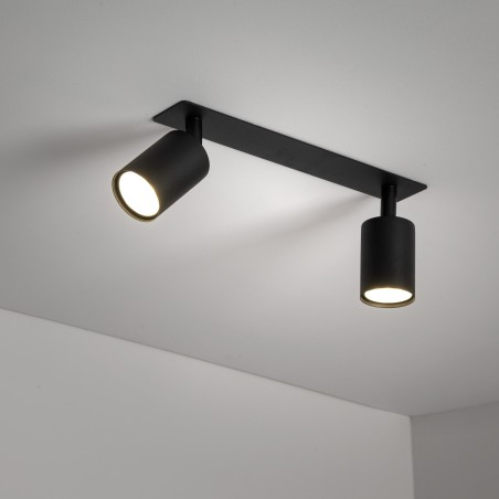 NOWOŚĆ 10799NEX BLACK 2XGU10 LAMPA SUFITOWA PODTYNKOWA Tk Lighting