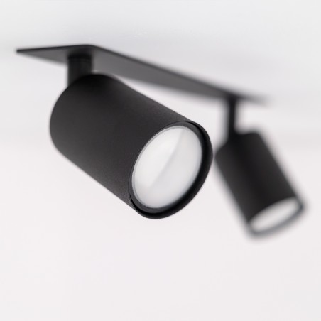 NOWOŚĆ 10799NEX BLACK 2XGU10 LAMPA SUFITOWA PODTYNKOWA Tk Lighting