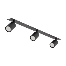 NOWOŚĆ 10800NEX BLACK 3XGU10 LAMPA SUFITOWA PODTYNKOWA Tk Lighting