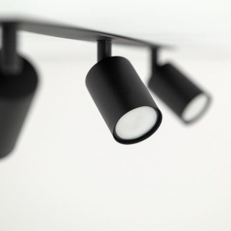 NOWOŚĆ 10800NEX BLACK 3XGU10 LAMPA SUFITOWA PODTYNKOWA Tk Lighting
