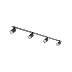NOWOŚĆ 10801NEX BLACK 4XGU10 LAMPA SUFITOWA PODTYNKOWA Tk Lighting