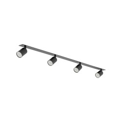 NOWOŚĆ 10801NEX BLACK 4XGU10 LAMPA SUFITOWA PODTYNKOWA Tk Lighting