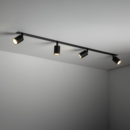 NOWOŚĆ 10801NEX BLACK 4XGU10 LAMPA SUFITOWA PODTYNKOWA Tk Lighting