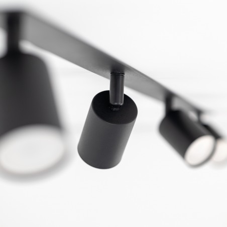 NOWOŚĆ 10801NEX BLACK 4XGU10 LAMPA SUFITOWA PODTYNKOWA Tk Lighting
