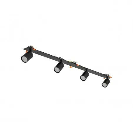 NOWOŚĆ 10801NEX BLACK 4XGU10 LAMPA SUFITOWA PODTYNKOWA Tk Lighting