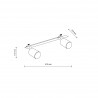 NOWOŚĆ 10803NEX WHITE 2XGU10 LAMPA SUFITOWA PODTYNKOWA Tk Lighting