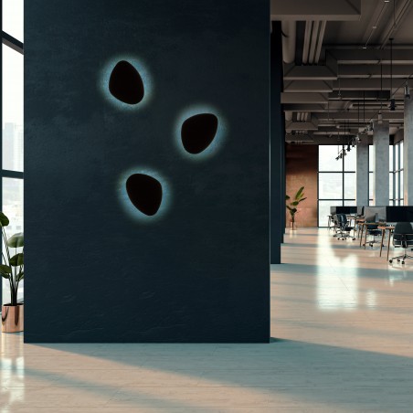 NOWOŚĆ 10632STONE BLACK KINKIET 3 Tk Lighting