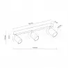 NOWOŚĆ 10629NEX SABIA 3XGU10 LAMPA SUFITOWA Tk Lighting