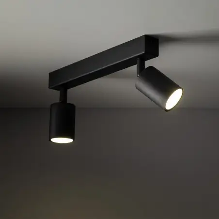 NOWOŚĆ 10790NEX BLACK 2XGU10 LAMPA SUFITOWA Tk Lighting