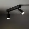 NOWOŚĆ 10790NEX BLACK 2XGU10 LAMPA SUFITOWA Tk Lighting