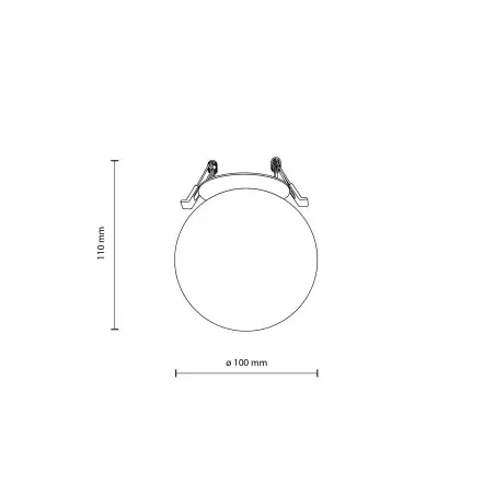 NOWOŚĆ 10963VOX 1 X G9 LAMPA SUFITOWA PODTYNKOWA Tk Lighting