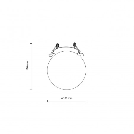 NOWOŚĆ 10963VOX 1 X G9 LAMPA SUFITOWA PODTYNKOWA Tk Lighting