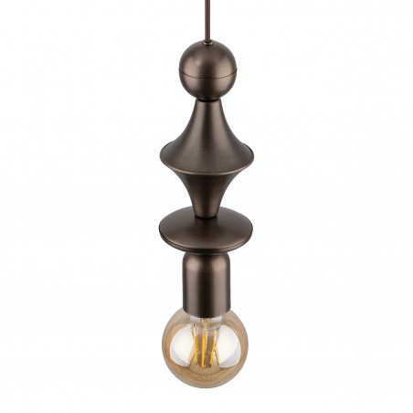NOWOŚĆ 10703TOWER BROWN LAMPA WISZACA 1XE27 Tk Lighting