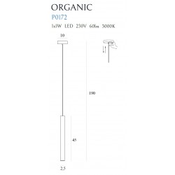 MAXLIGHT P0172 LAMPA WISZĄCA ORGANIC I CHROM