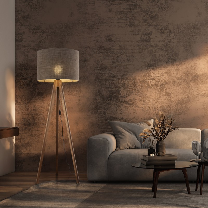 NOWOŚĆ 16019GRAND ORZECH LAMPA PODŁOGOWA Tk Lighting