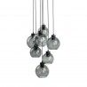 NOWOŚĆ 10207CUBUS GRAPHITE LAMPA WISZĄCA 7 KOŁO Tk Lighting