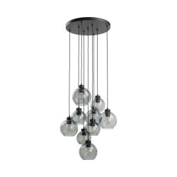NOWOŚĆ 10208CUBUS GRAPHITE LAMPA WISZĄCA 9 KOŁO Tk Lighting