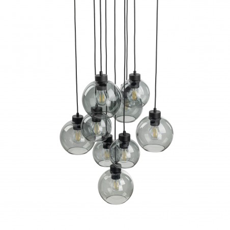 NOWOŚĆ 10208CUBUS GRAPHITE LAMPA WISZĄCA 9 KOŁO Tk Lighting