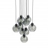NOWOŚĆ 10208CUBUS GRAPHITE LAMPA WISZĄCA 9 KOŁO Tk Lighting
