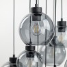 NOWOŚĆ 10208CUBUS GRAPHITE LAMPA WISZĄCA 9 KOŁO Tk Lighting