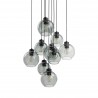 NOWOŚĆ 10208CUBUS GRAPHITE LAMPA WISZĄCA 9 KOŁO Tk Lighting