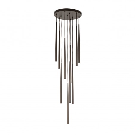 NOWOŚĆ 10110PIANO BROWN LAMPA WISZACA 10 Tk Lighting