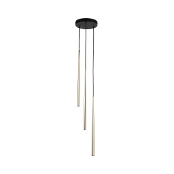 NOWOŚĆ 10117PIANO BLACK GOLD LAMPA WISZACA 3 Tk Lighting