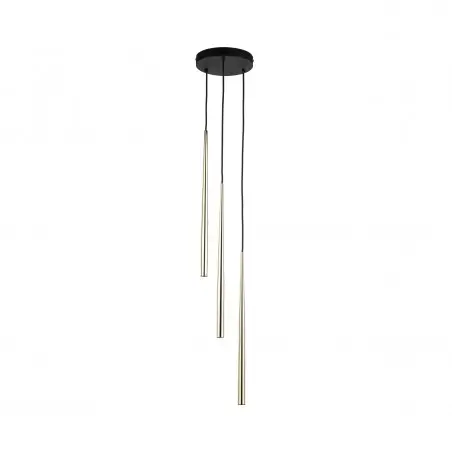 NOWOŚĆ 10117PIANO BLACK GOLD LAMPA WISZACA 3 Tk Lighting