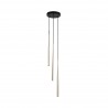 NOWOŚĆ 10117PIANO BLACK GOLD LAMPA WISZACA 3 Tk Lighting