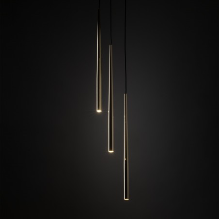 NOWOŚĆ 10117PIANO BLACK GOLD LAMPA WISZACA 3 Tk Lighting