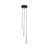 NOWOŚĆ 10117PIANO BLACK GOLD LAMPA WISZACA 3 Tk Lighting