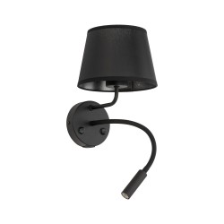 NOWOŚĆ 10203MAJA BLACK KINKIET  2 E27+ G9 + USB Tk Lighting