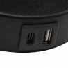 NOWOŚĆ 10203MAJA BLACK KINKIET  2 E27+ G9 + USB Tk Lighting