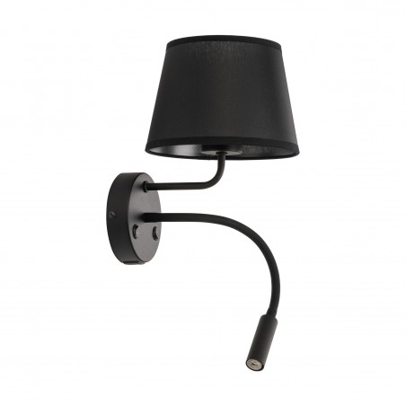 NOWOŚĆ 10203MAJA BLACK KINKIET  2 E27+ G9 + USB Tk Lighting