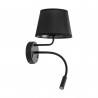 NOWOŚĆ 10203MAJA BLACK KINKIET  2 E27+ G9 + USB Tk Lighting